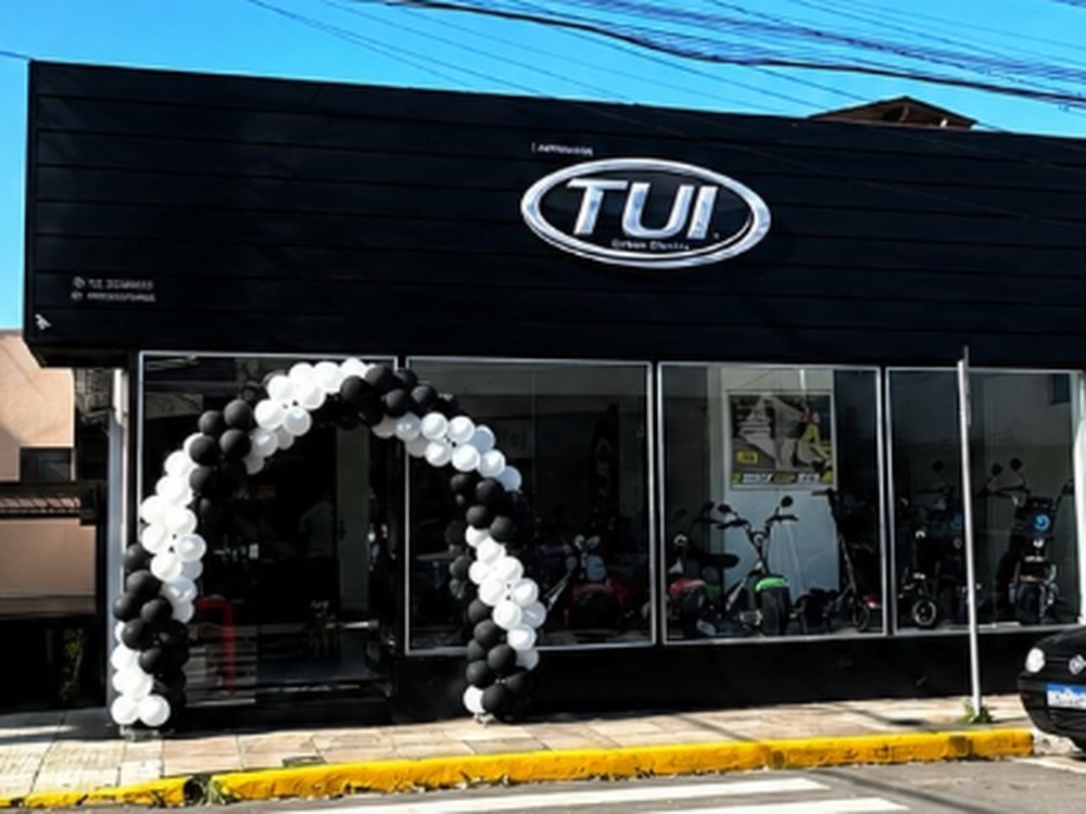 Fachada da Bike Shop Sul no centro de Taquari
